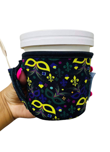 Mardi Gras Pint Size Ice Cream Handler™ - Drink Handlers