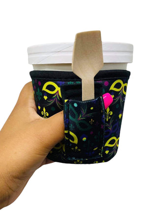Mardi Gras Pint Size Ice Cream Handler™ - Drink Handlers
