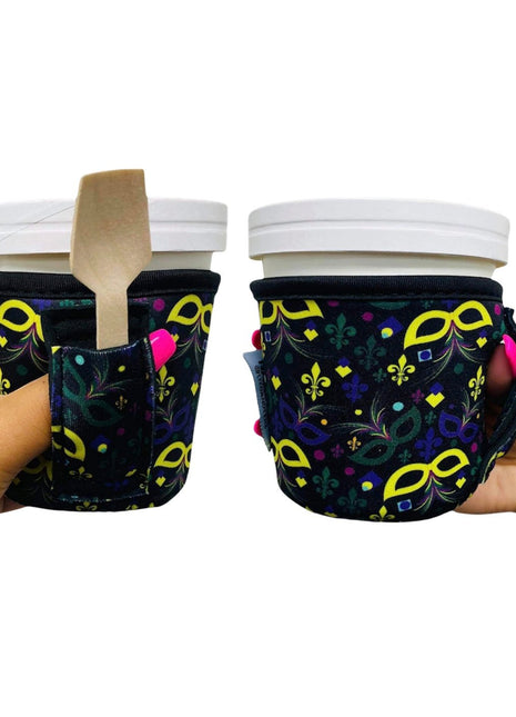 Mardi Gras Pint Size Ice Cream Handler™ - Drink Handlers