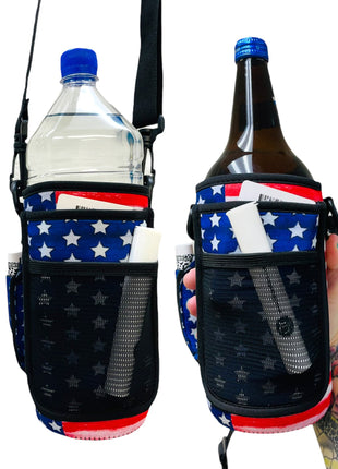 Merica 30-40oz Tumbler Handler™ With Carrying Strap - Drink Handlers