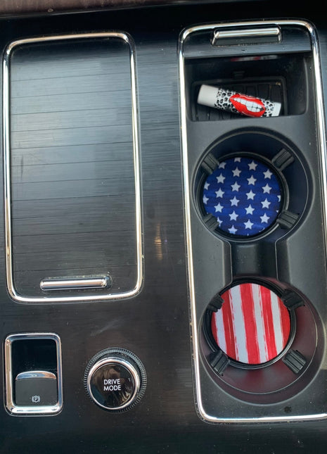 Merica Neoprene Car Coasters - Drink Handlers