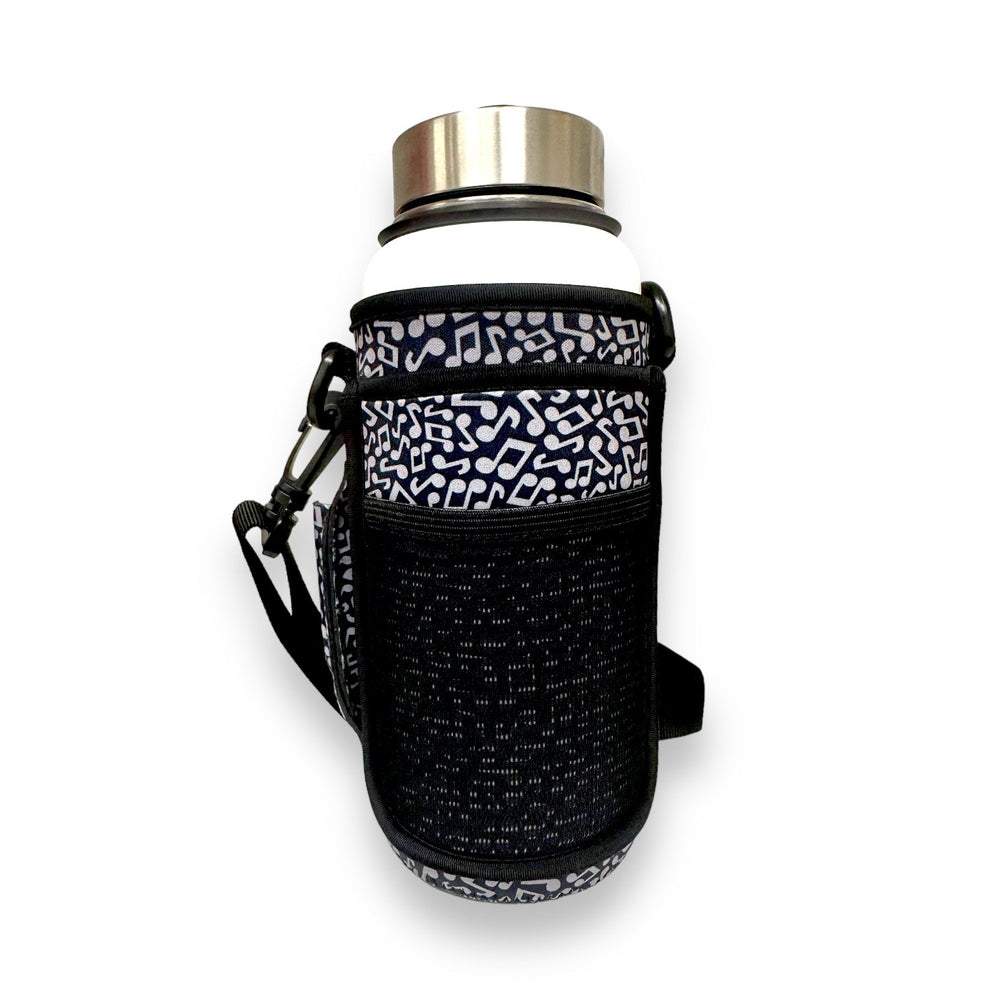 Music Notes 30-40oz Tumbler Handler™ With Carrying Strap - Drink Handlers