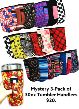 Mystery 3-Pack of 30-40oz Tumbler Handlers™ - Drink Handlers