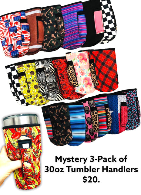 Mystery 3-Pack of 30-40oz Tumbler Handlers™ - Drink Handlers