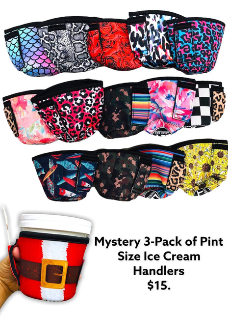 Mystery 3-Pack of Pint Size Ice Cream Handlers™ - Drink Handlers