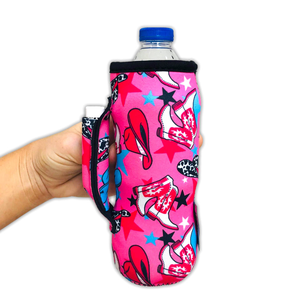 Lit Handlers Neoprene Water Bottle Sleeve - 16-24 oz Insulated Water Bottle  Holder for Walking, Running, & Cycling - Soda Can Cooler & Beer Sleeve 