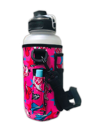 Nashville Cowgirl 30-40oz Tumbler Handler™ With Carrying Strap - Drink Handlers