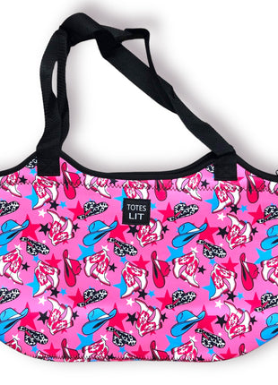 Nashville Cowgirl Neoprene Tote - Drink Handlers
