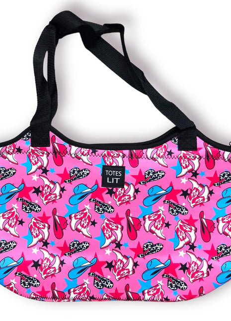 Nashville Cowgirl Neoprene Tote - Drink Handlers