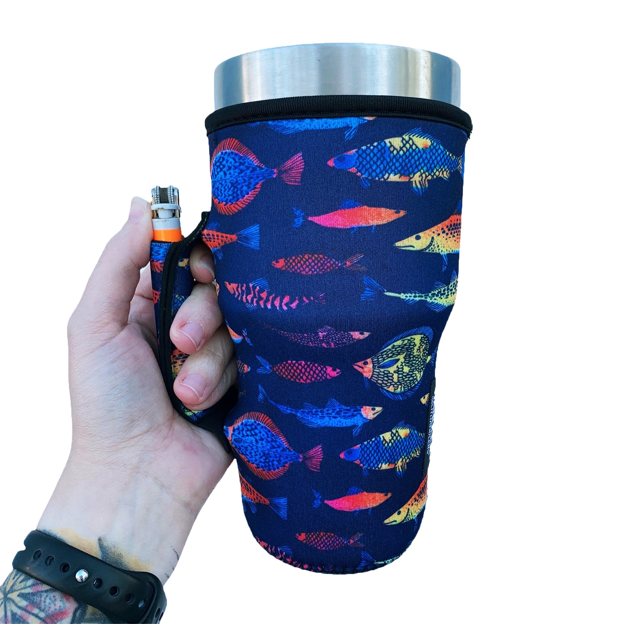 Neon Handler Machine Neon Fish 30oz Tumbler Handler™ - Limited Edition* – Drink Handlers