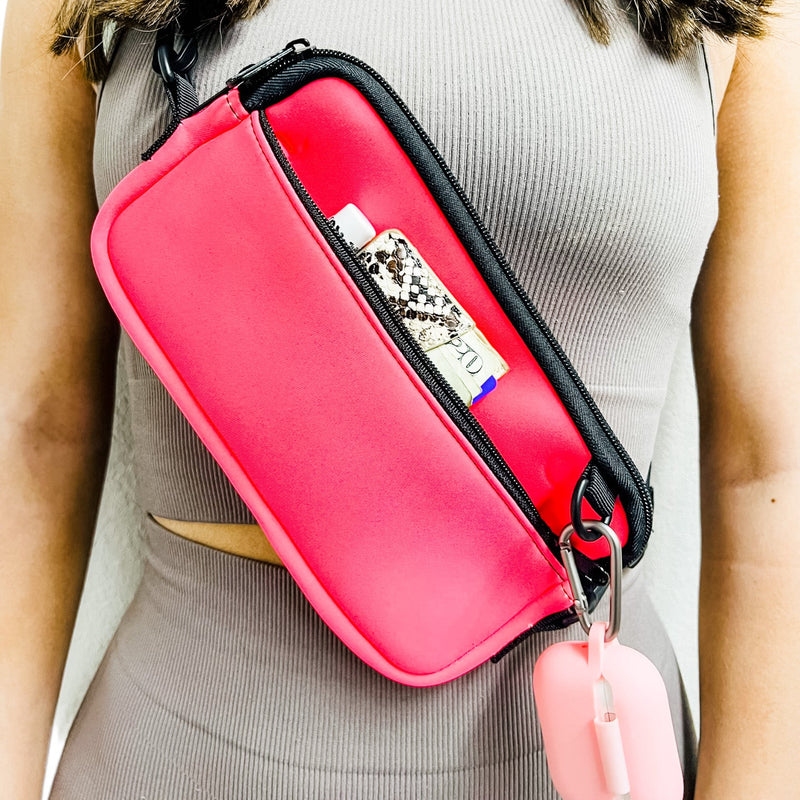 Neon Pink Cross Body Purse – Drink Handlers