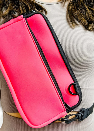 Neon Pink Cross Body Purse - Drink Handlers