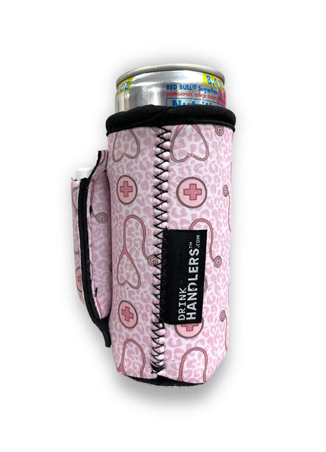 Nurse Leopard 8-10oz Slim Can Handler™ - Drink Handlers