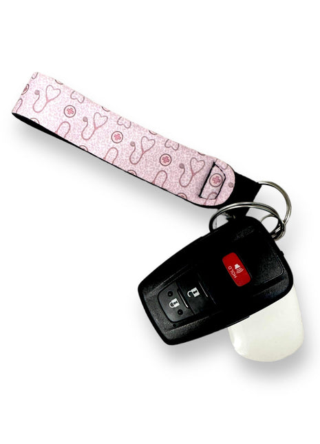 Nurse Leopard Wristlet Keychain - Drink Handlers