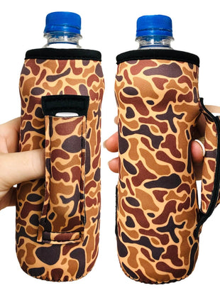 Old School Camo 16-24oz Soda & Water Bottle / Tallboy Can Handler™ - Drink Handlers