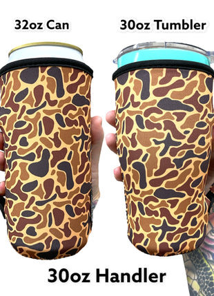 Old School Camo 30-40oz Tumbler Handler™ - Drink Handlers