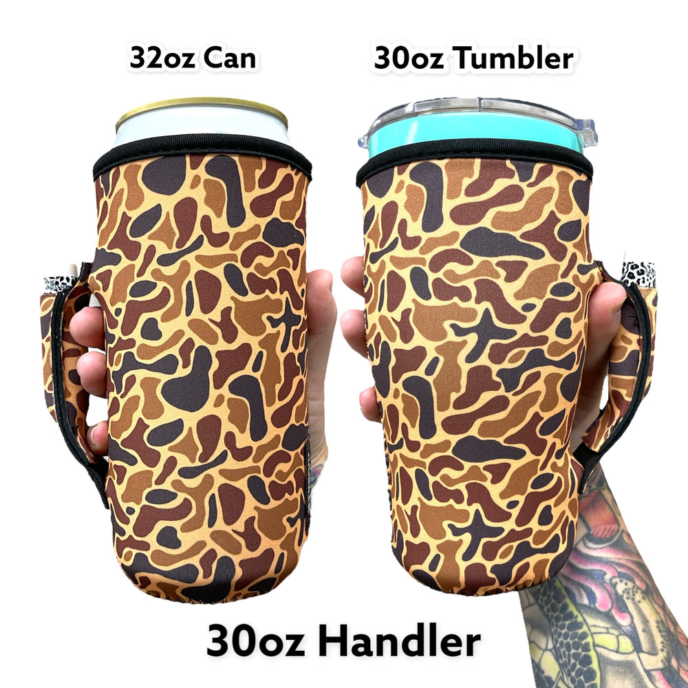Old School Camo 30-40oz Tumbler Handler™ - Drink Handlers