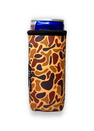 Old School Camo 8-10oz Slim Can Handler™ - Drink Handlers