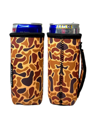 Old School Camo 8-10oz Slim Can Handler™ - Drink Handlers