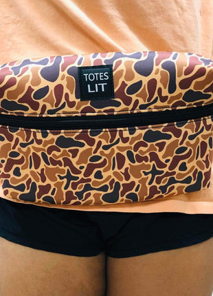 Old School Camo Fanny Packin' Tote - Drink Handlers