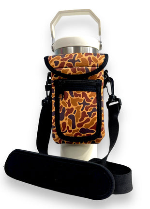 Old School Camo Wrap Around Drink Pocket - Drink Handlers