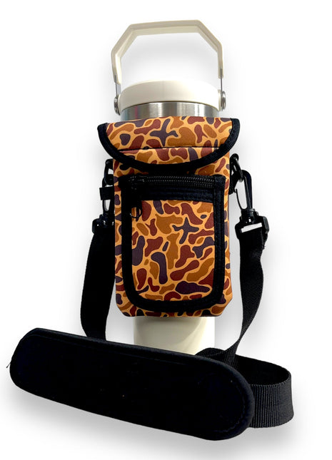 Old School Camo Wrap Around Drink Pocket - Drink Handlers