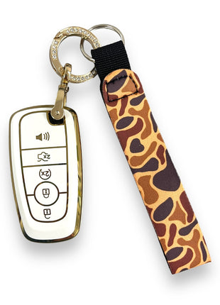 Old School Camo Wristlet Keychain - Drink Handlers