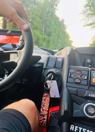 Old School Camo Wristlet Keychain - Drink Handlers