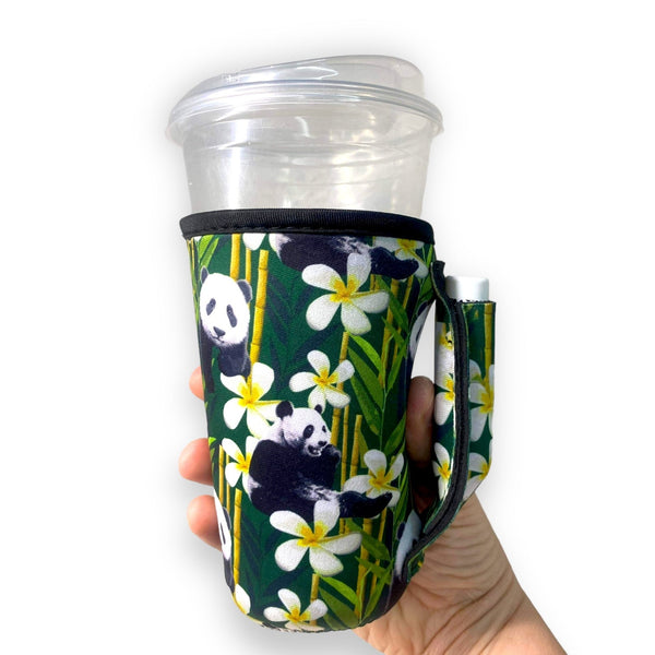 Panda Panda 16oz PINT Glass / Medium Fountain Drinks and Hot Coffee Handlers™ - Drink Handlers
