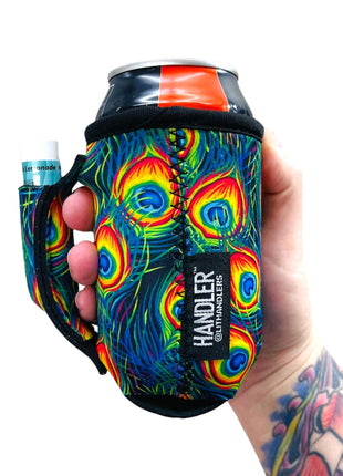 Peacock Feathers 12oz Regular Can Handler™ - Drink Handlers