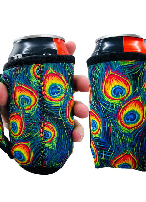 Peacock Feathers 12oz Regular Can Handler™ - Drink Handlers
