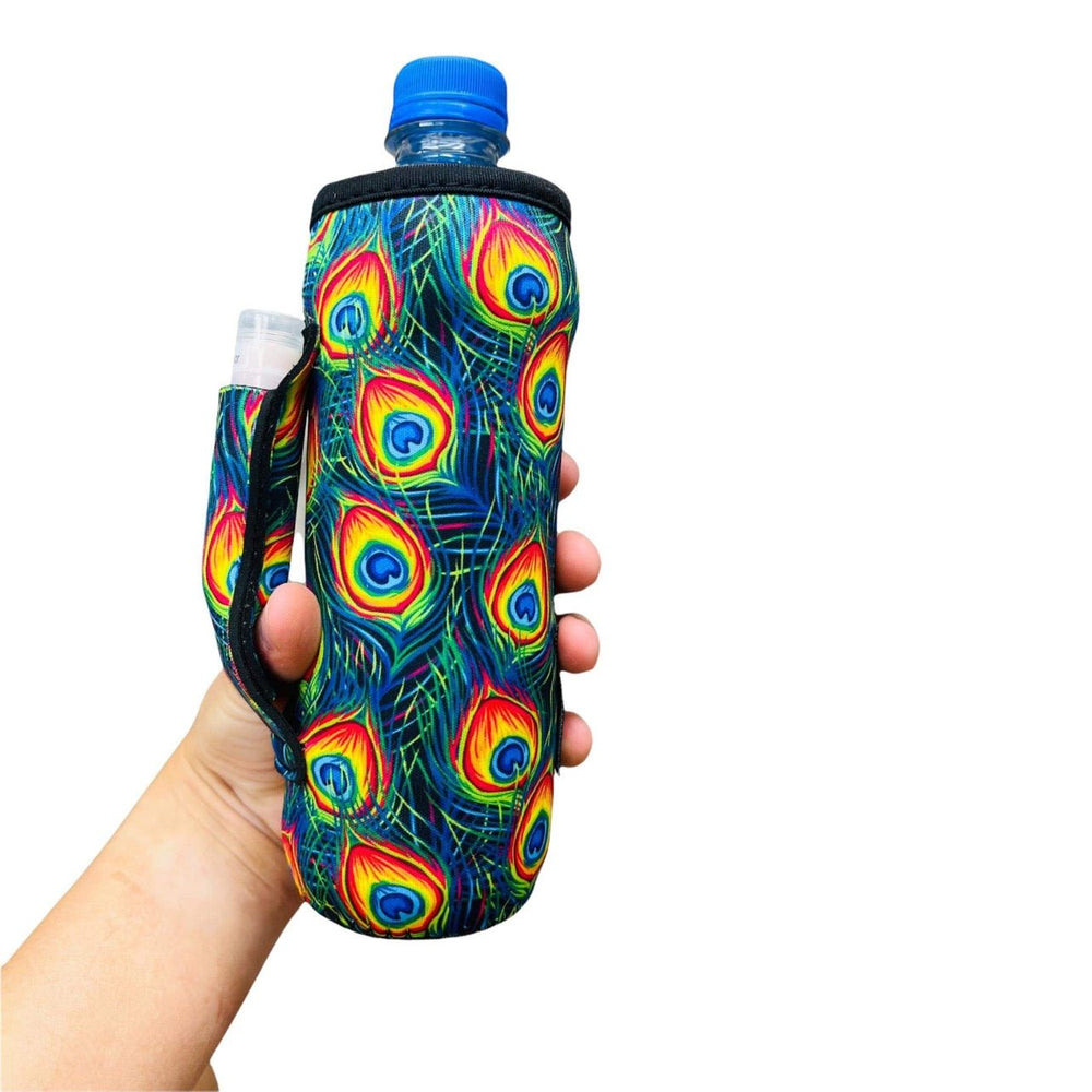 Peacock Feathers 16-24oz Water Bottle Handler™ - Drink Handlers