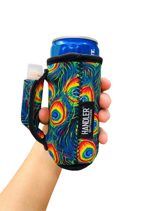 Peacock Feathers 8-10oz Slim Can Handler™ - Drink Handlers