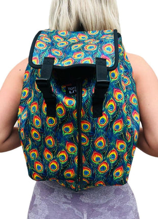 Peacock Feathers Backpack - Drink Handlers