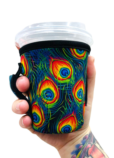 Peacock Feathers Small & Medium Coffee Handler™ - Drink Handlers