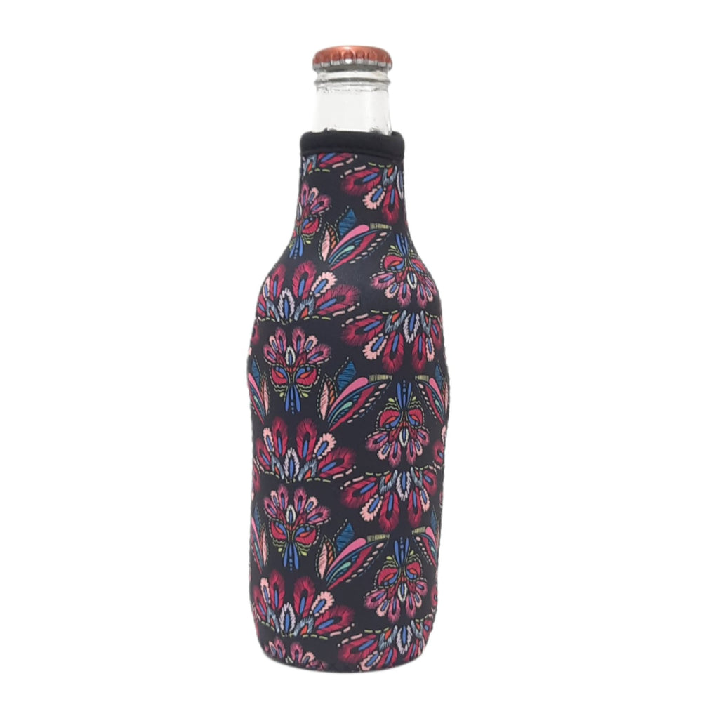 Pink Embroidery 12oz Bottleneck Sleeve - Drink Handlers