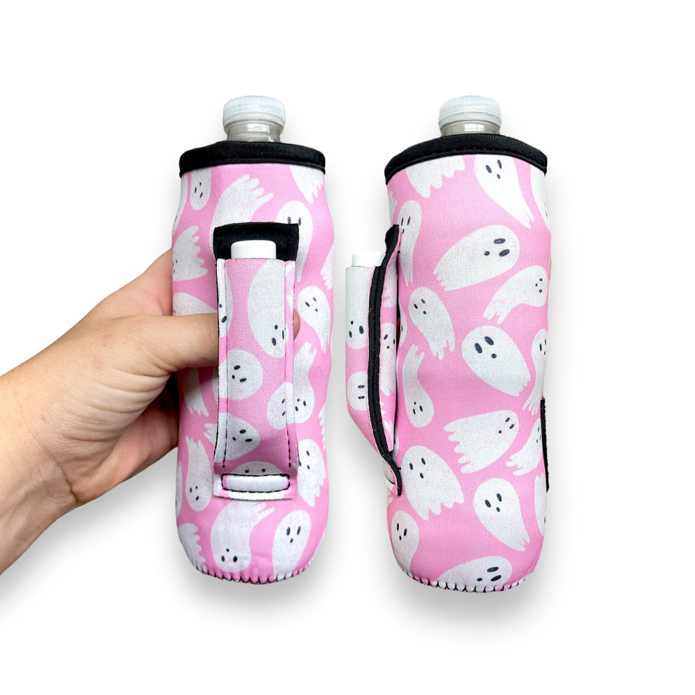 Pink Ghost 16-24oz Soda & Water Bottle / Tallboy Can Handler™ - Drink Handlers