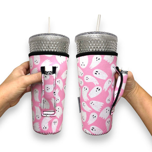 Pink Ghost 30oz Tumbler Handler™ - Drink Handlers
