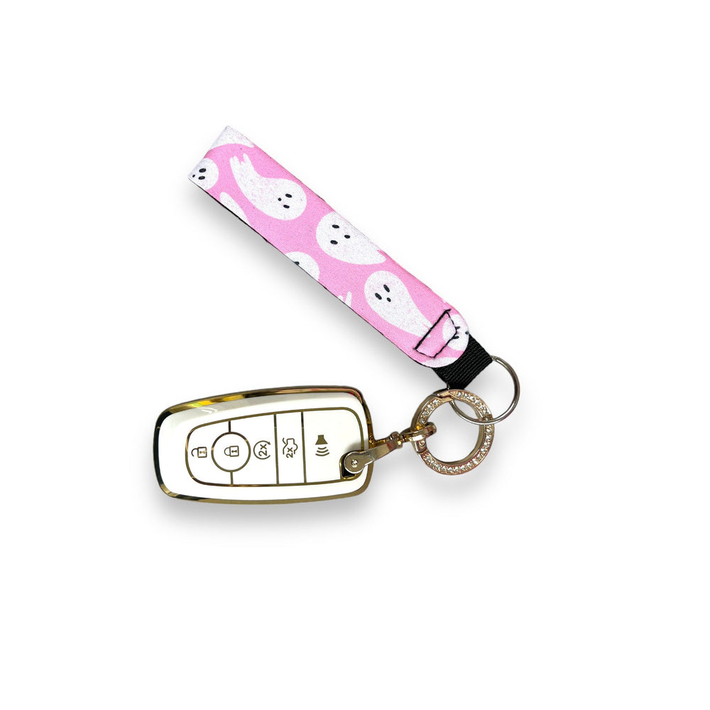 Pink Ghost Wristlet Keychain - Drink Handlers