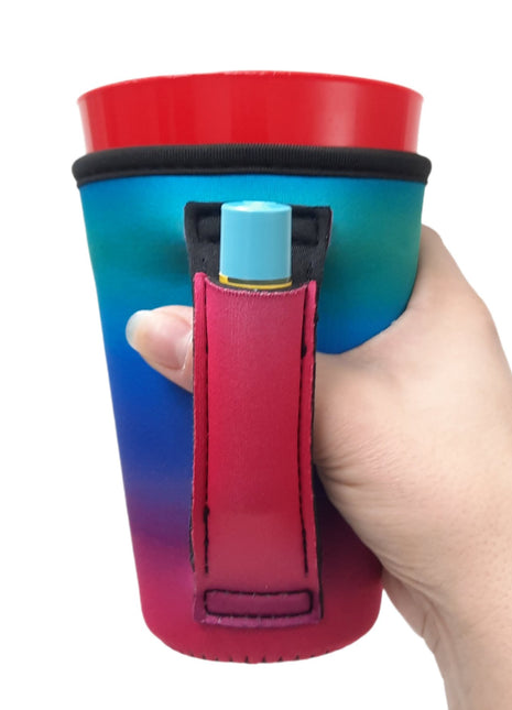 Pink Ombre 16oz PINT Glass / Medium Fountain Drinks and Tumbler Handlers™ - Drink Handlers