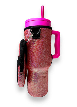 Pink Party Clip On Pocket Attachment - Drink Handlers