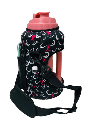 Pink Ribbon 1/2 Gallon Jug Carrying Handler™ - Drink Handlers