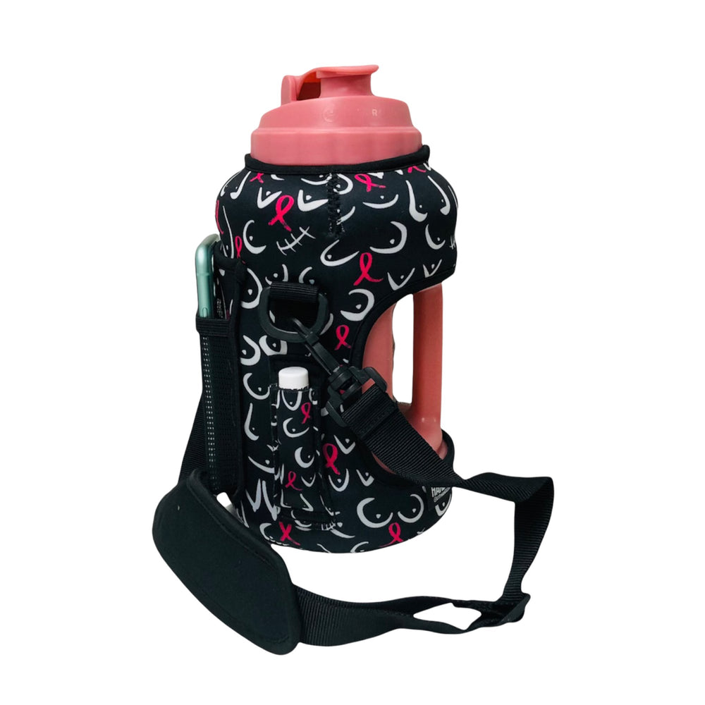 Pink Ribbon 1/2 Gallon Jug Carrying Handler™ - Drink Handlers