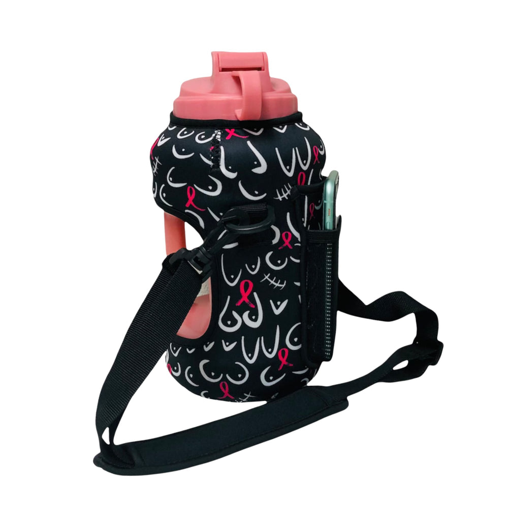 Pink Ribbon 1/2 Gallon Jug Carrying Handler™ - Drink Handlers