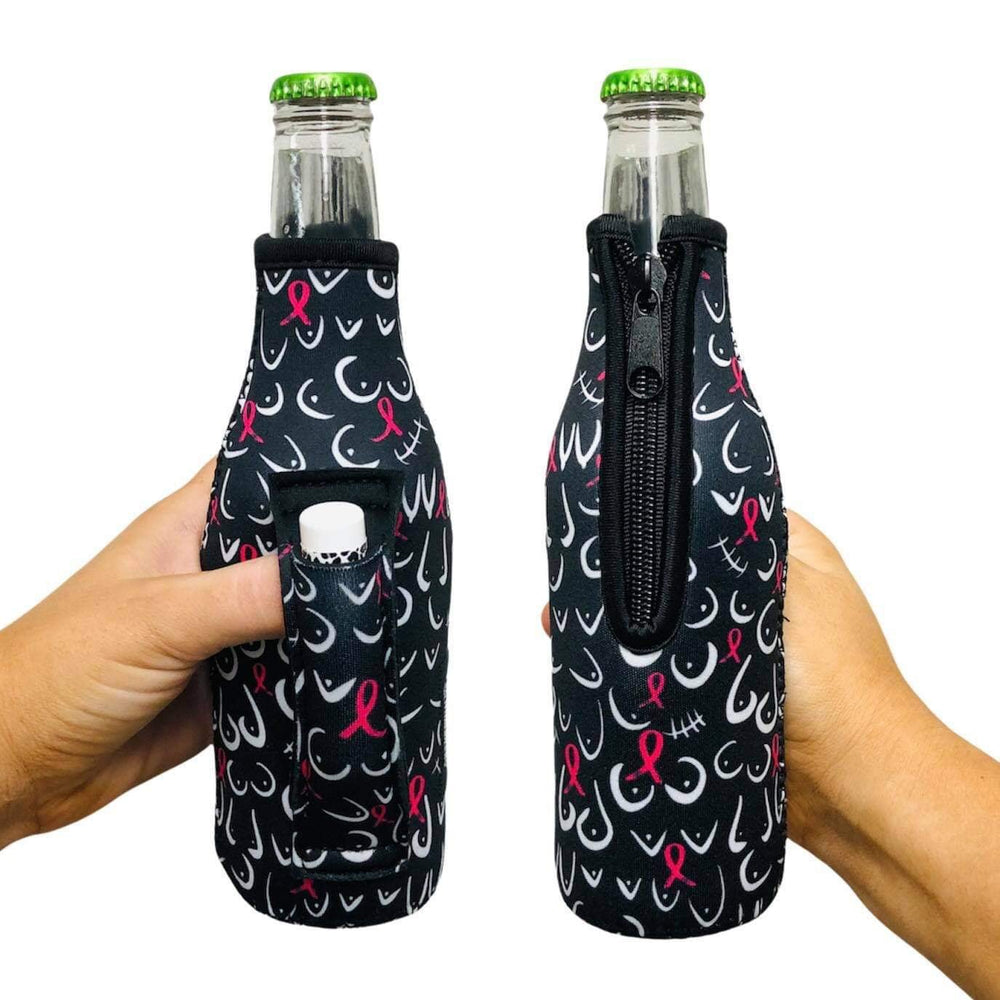 Pink Ribbon 12oz Bottleneck Handler™ - Drink Handlers