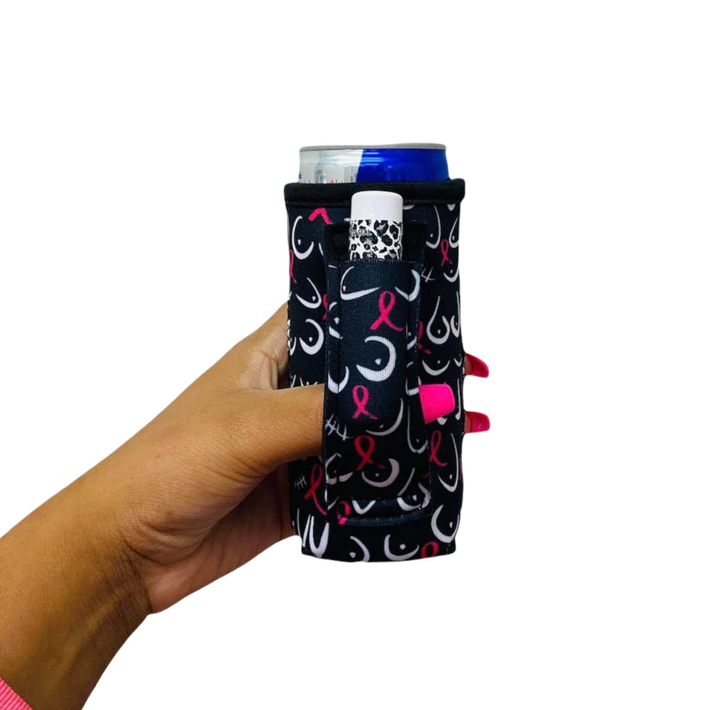 Pink Ribbon 8-10oz Slim Can Handler™ - Drink Handlers