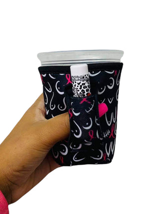 Pink Ribbon Small & Medium Coffee Handler™ - Drink Handlers