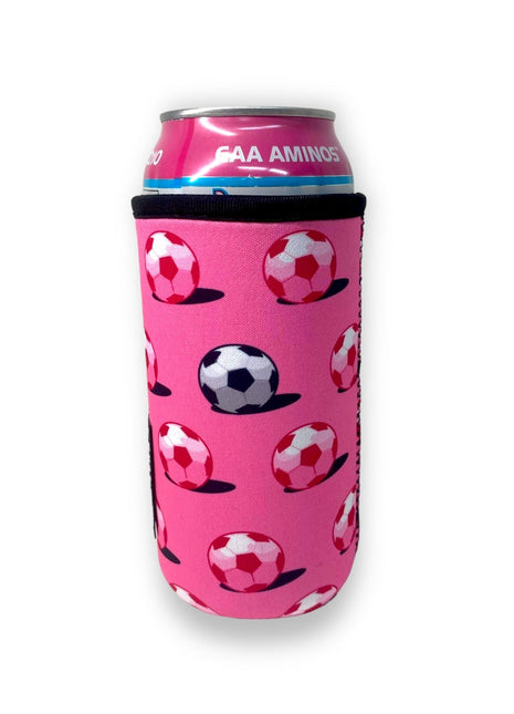 Pink Soccer 16oz Can Handler™ - Drink Handlers