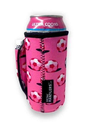 Pink Soccer 16oz Can Handler™ - Drink Handlers