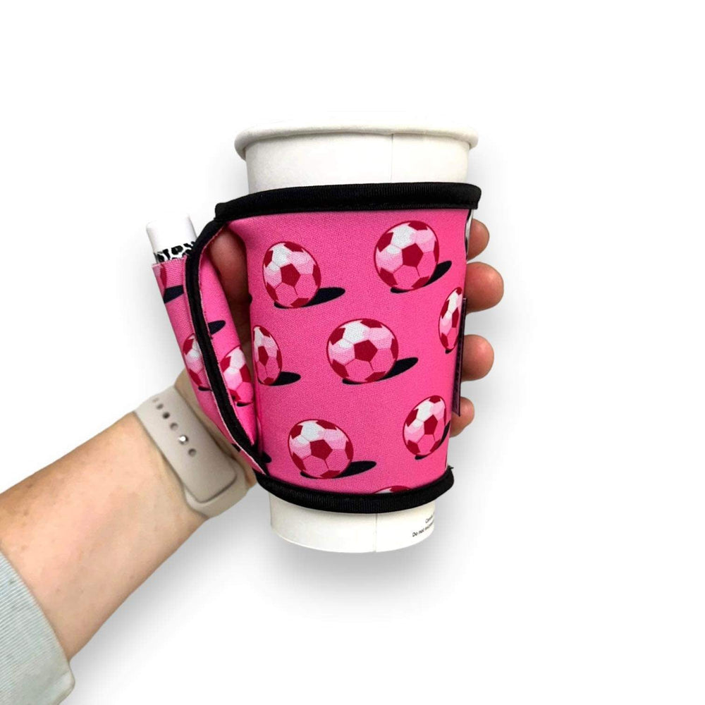 Pink Soccer Small / Medium Bottomless Handler™ - Drink Handlers